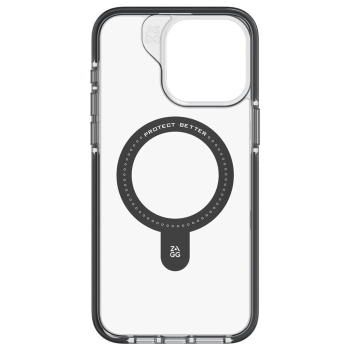 ZAGG เคส Santa Cruz Snap พร้อมวงแหวนขาตั้ง สำหรับ iPhone 15 Pro Max สีดำ