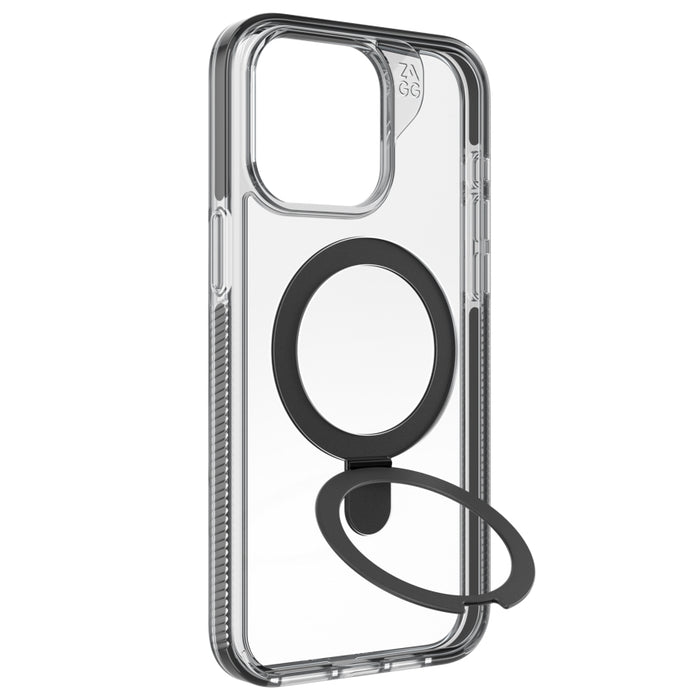 ZAGG เคส Santa Cruz Snap พร้อมวงแหวนขาตั้ง สำหรับ iPhone 15 Pro Max สีดำ