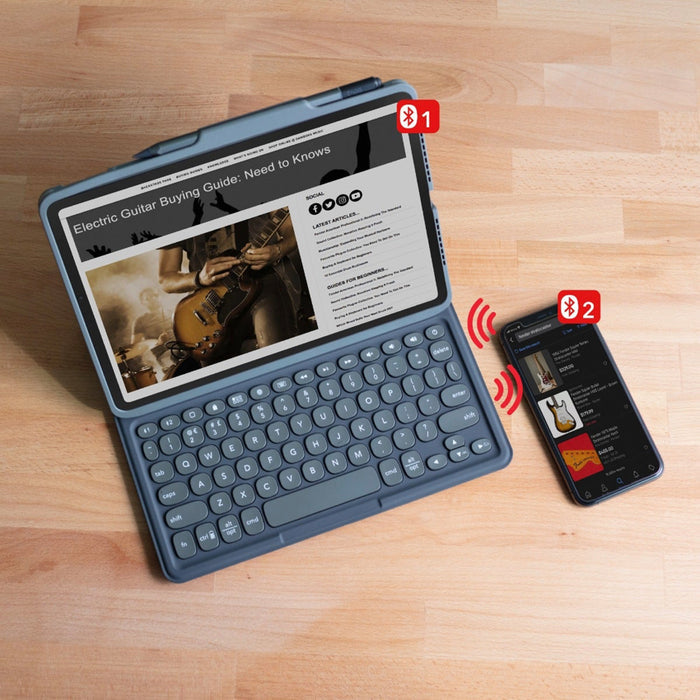 เคส และ คีย์บอร์ดไร้สาย Zagg Pro Keys [TH] สำหรับ iPad Pro 11 / iPad Air 10.9 สี Black/Gray